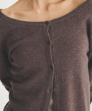 Signature Cashmere Open Neck Cardigan