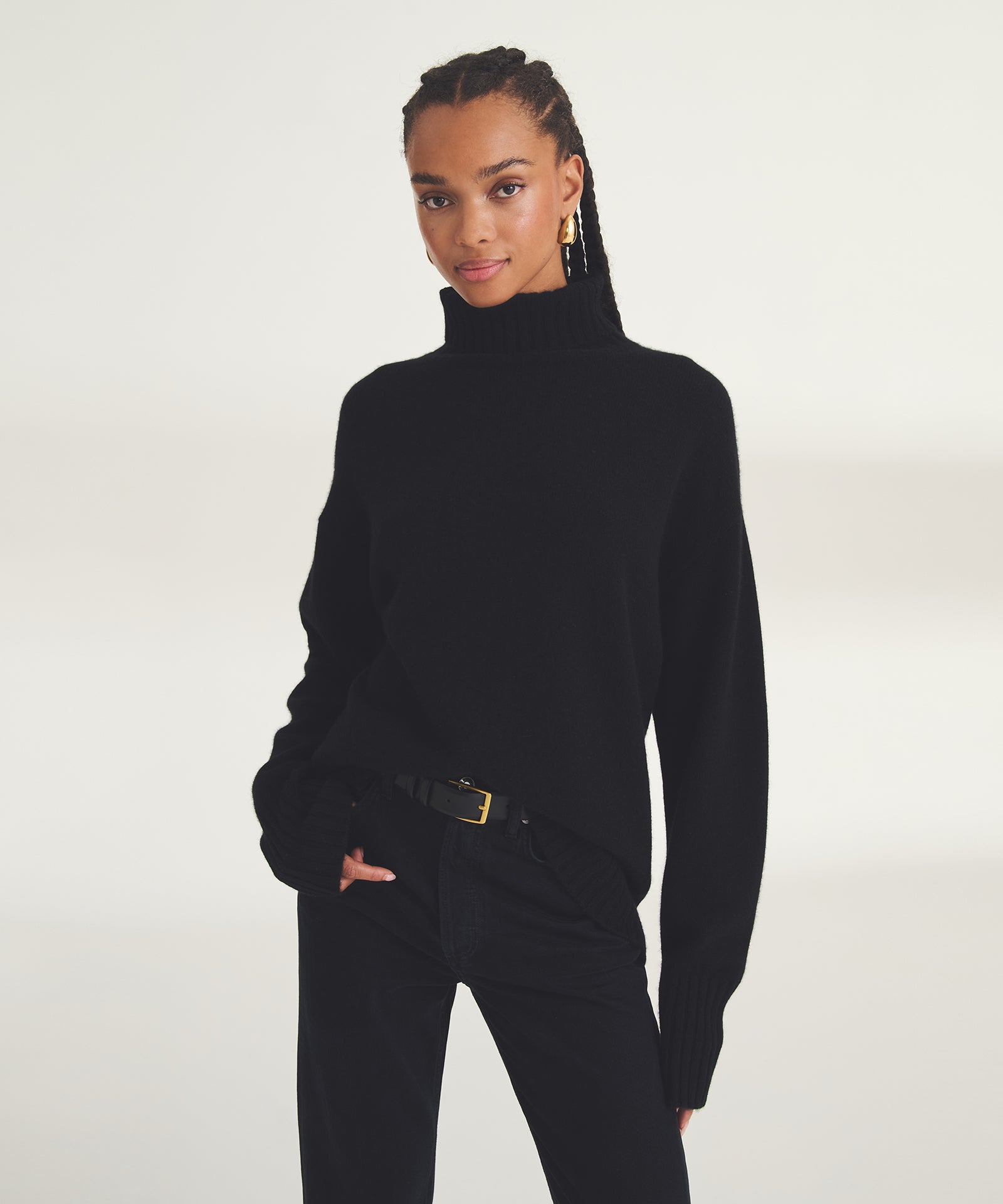 Luxe Cashmere Turtleneck Tunic