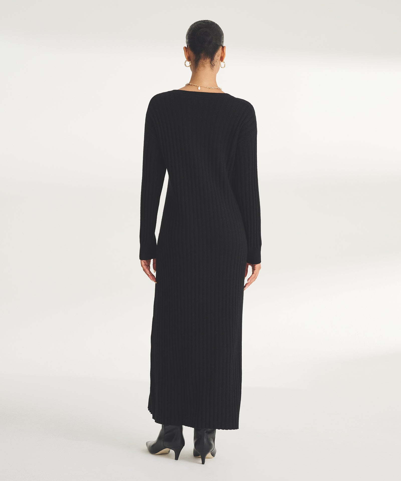 Signature Cashmere Wide Rib Dress