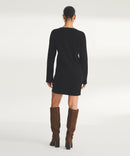 Signature Cashmere Wide Rib Mini Dress