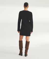 Signature Cashmere Wide Rib Mini Dress