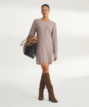 Signature Cashmere Wide Rib Mini Dress