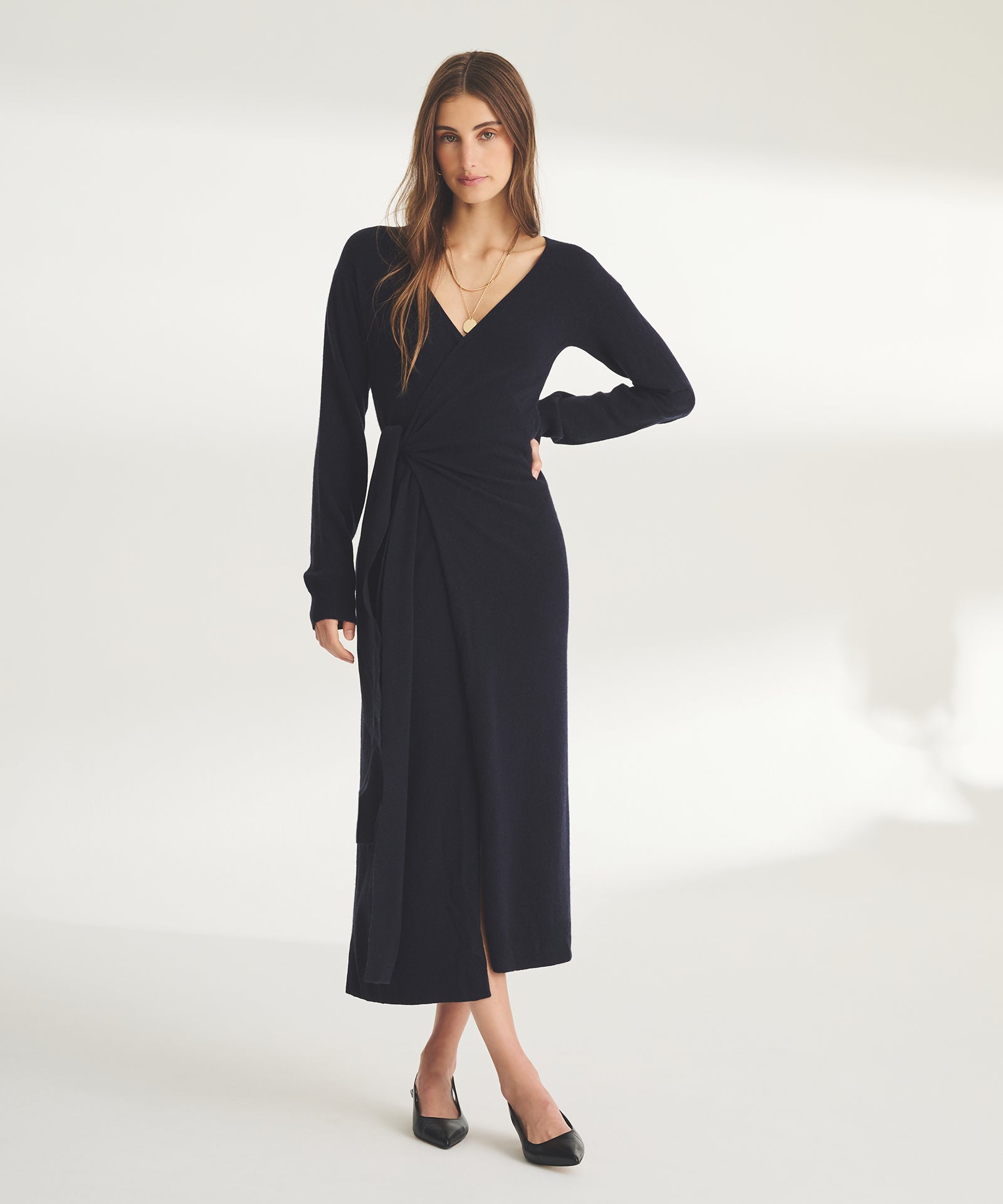 Signature Cashmere Wrap Dress