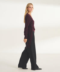 Signature Cashmere Wrap Top