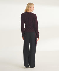 Signature Cashmere Wrap Top