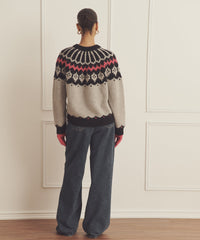 Super Luxe Cashmere Fair Isle Crewneck