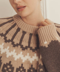 Super Luxe Cashmere Fair Isle Crewneck