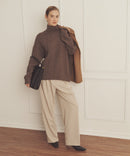 Super Luxe Cashmere Mixed Stitch Turtleneck