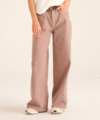 Soft Denim Wide Leg Pant