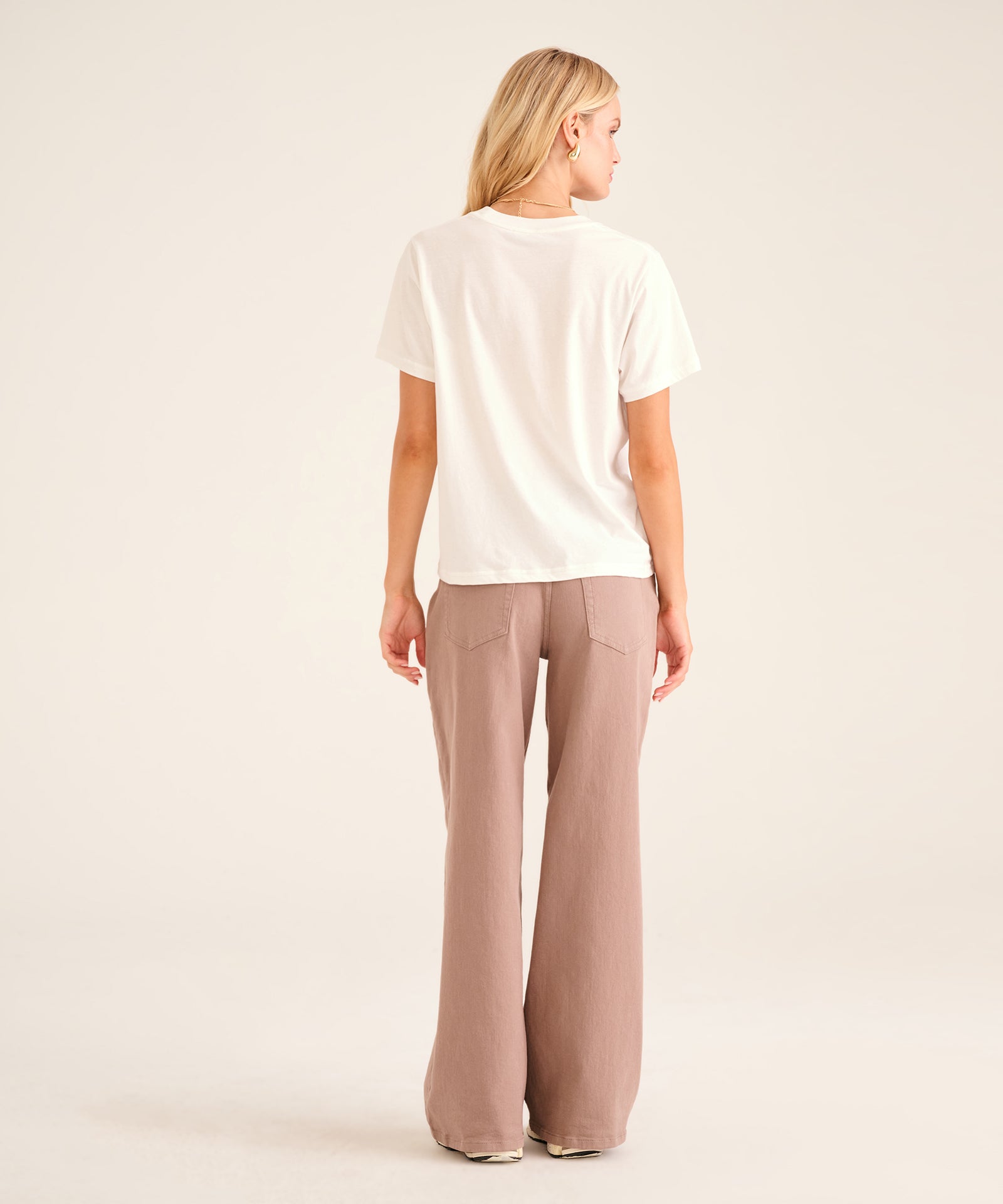 Soft Denim Wide Leg Pant