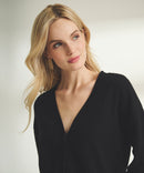 Cashmere Drop Shoulder V-Neck Cardigan