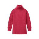 Cable Knit Sleeve Turtleneck