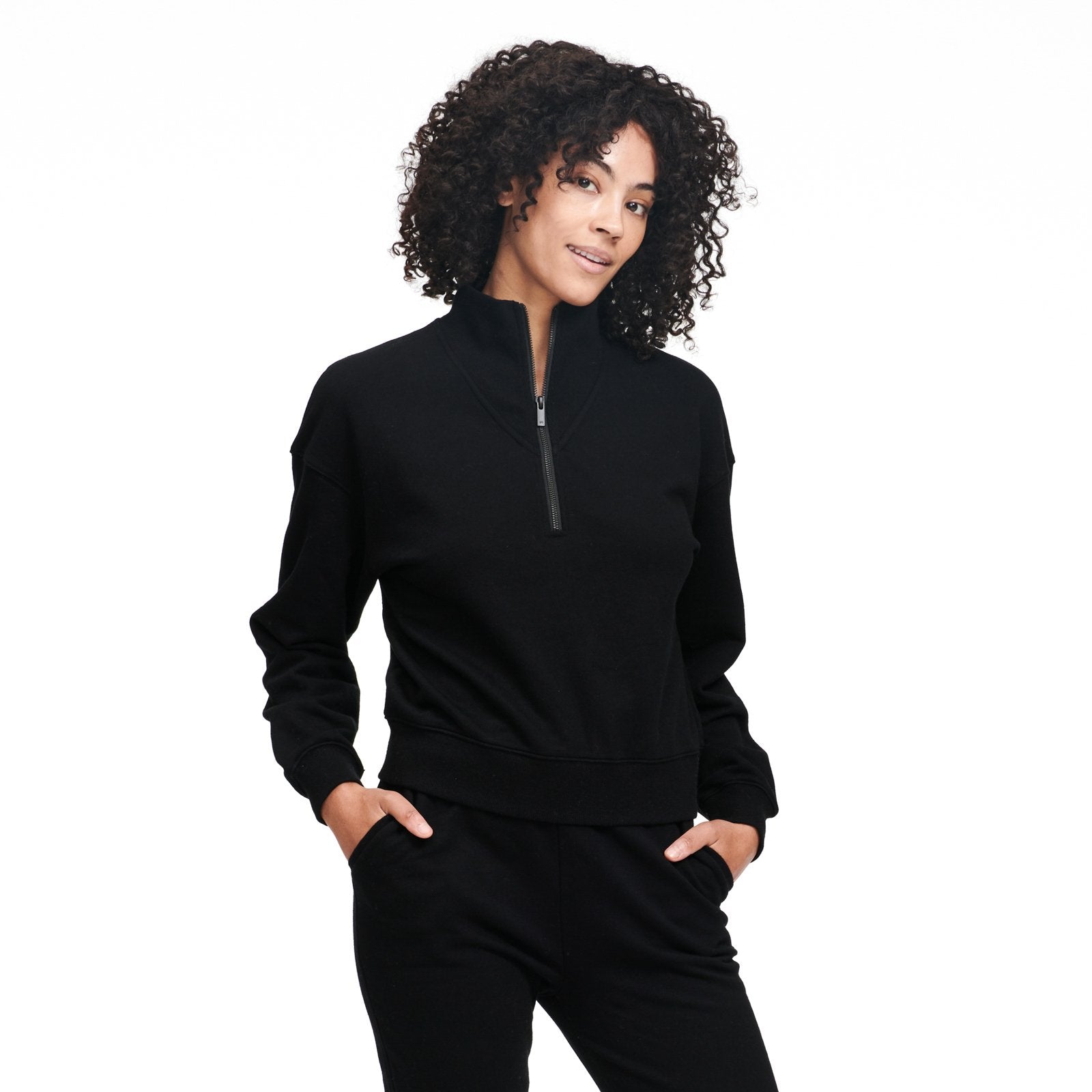 Fleece Quarter Zip Sweatshirt