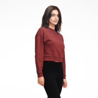 Cropped Fleece Sweatshirt