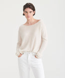 Lightweight Cashmere Boatneck Sweater