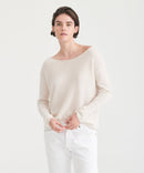 Lightweight Cashmere Boatneck Sweater