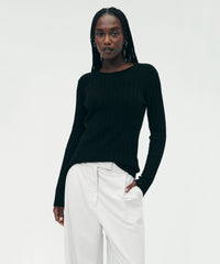 Lightweight Cashmere Ribbed Sweater