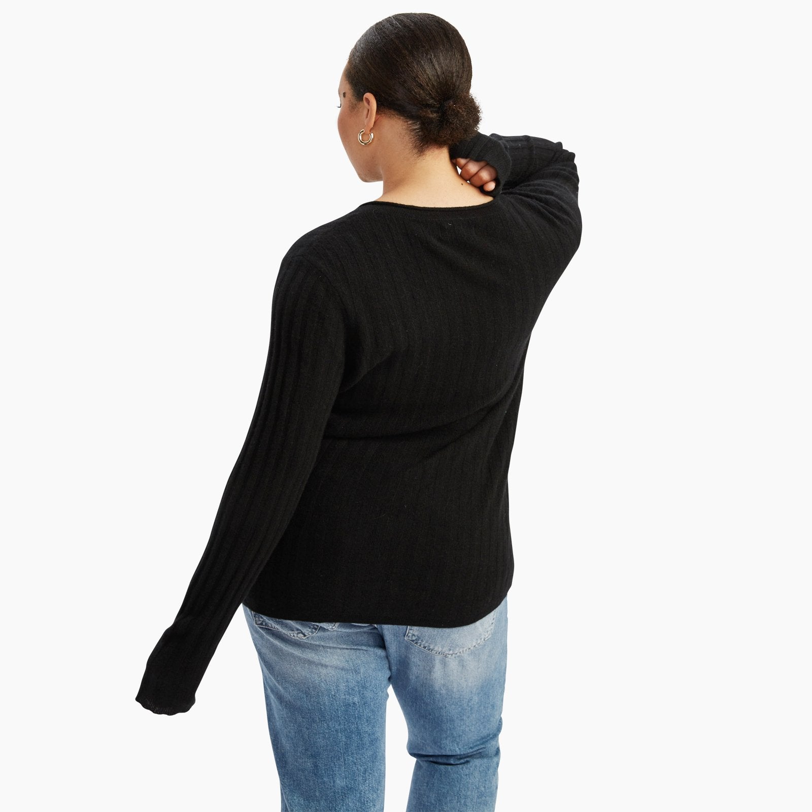 Lightweight Cashmere Ribbed Sweater