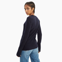 Lightweight Cashmere Ribbed Sweater