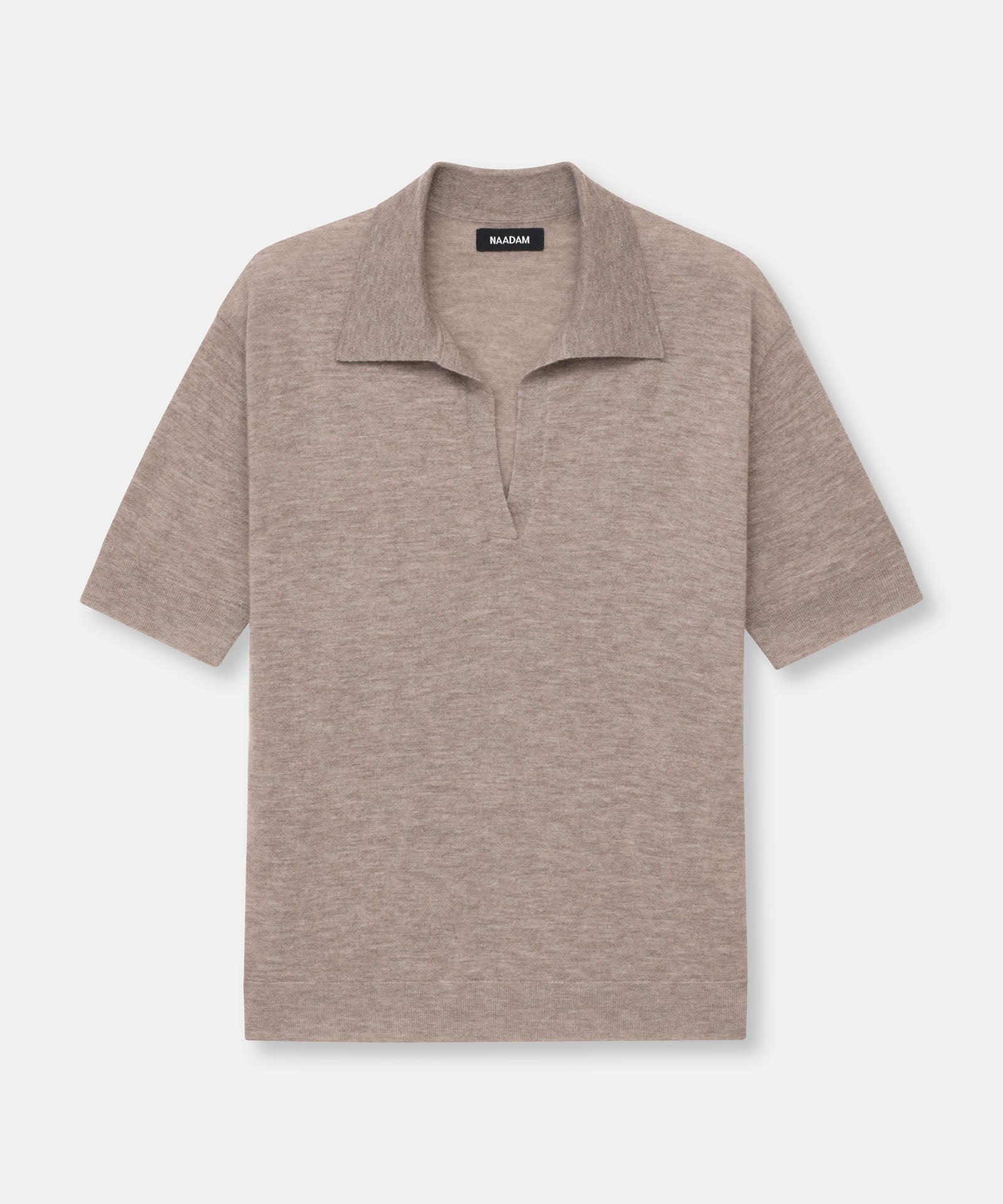 Fancy Cashmere Short Sleeve Polo