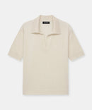 Fancy Cashmere Short Sleeve Polo