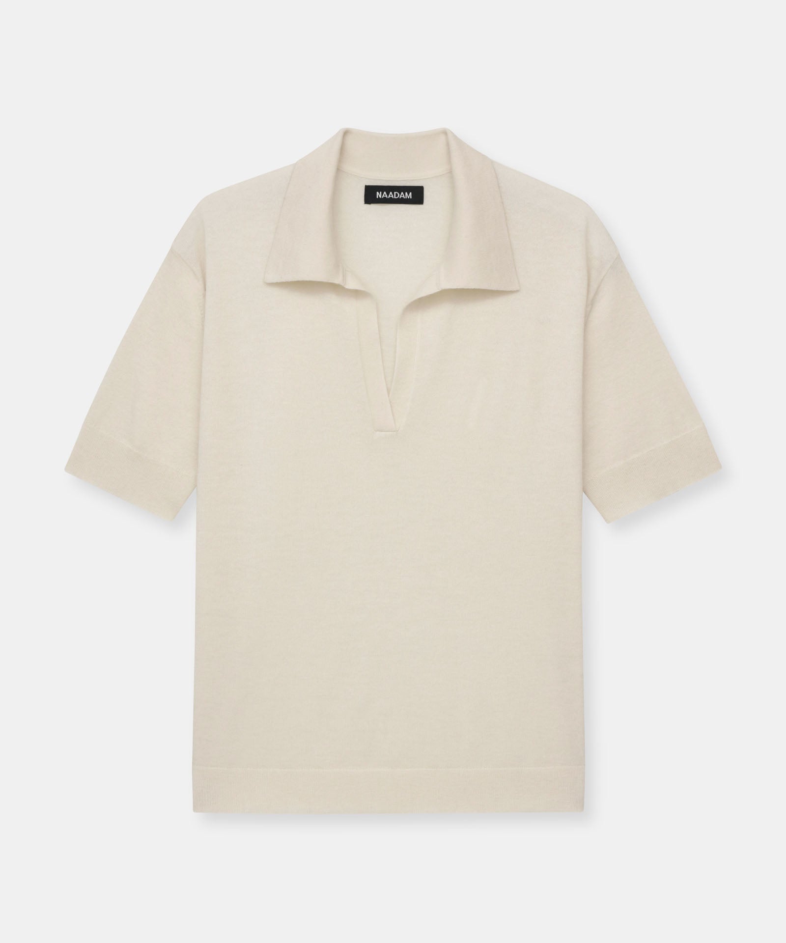 Fancy Cashmere Short Sleeve Polo